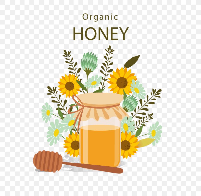 Vector Honey Pot, PNG, 800x800px, Honey, Bottle, Cup, Drinkware, Floral Design Download Free