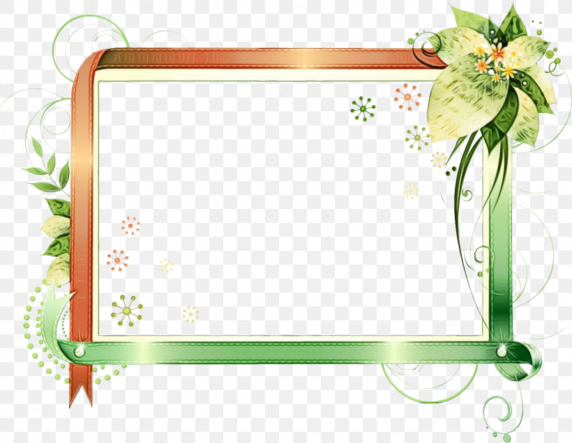 Picture Frame, PNG, 1400x1087px, Flower Rectangle Frame, Floral Rectangle Frame, Paint, Picture Frame, Rectangle Download Free