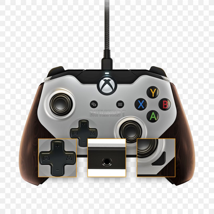 Battlefield 1 Xbox One Controller Titanfall 2 Game Controllers, PNG, 2000x2000px, Battlefield 1, All Xbox Accessory, Battlefield, Electronic Device, Game Controller Download Free