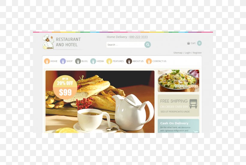 Cafe Responsive Web Design Template Restaurant Joomla, PNG, 600x550px, Cafe, Drink, Flavor, Food, Joomla Download Free
