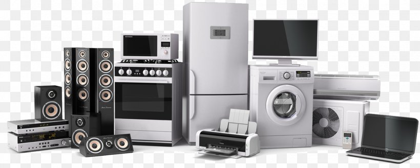 Home Appliance Washing Machines Refrigerator Electricity, PNG, 1502x603px, Home Appliance, Audio, Audio Equipment, Computer Speaker, Cooking Ranges Download Free