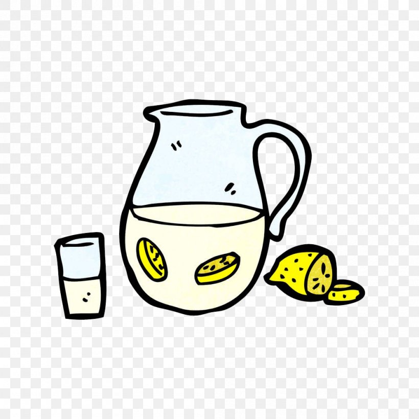 Lemonade Cartoon Drawing Clip Art, PNG, 999x1000px, Lemonade, Area, Black And White, Brand, Cartoon Download Free