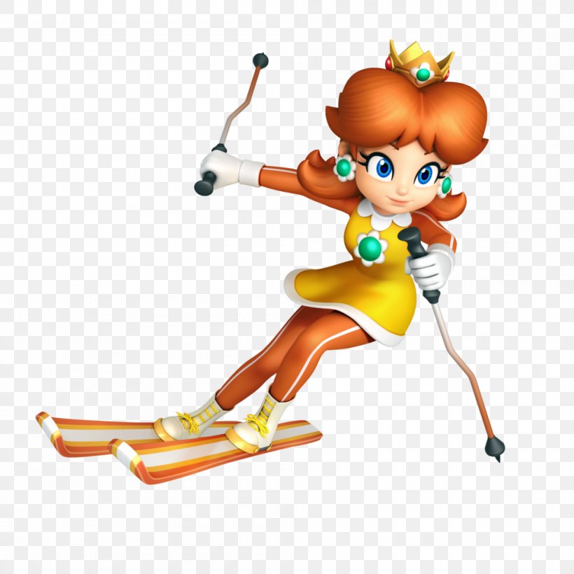 Mario & Sonic At The Olympic Games Mario & Sonic At The Olympic Winter Games Princess Daisy Mario & Sonic At The London 2012 Olympic Games Winter Olympic Games, PNG, 1000x1000px, Mario Sonic At The Olympic Games, Figurine, Mario, Mario Series, Princess Daisy Download Free