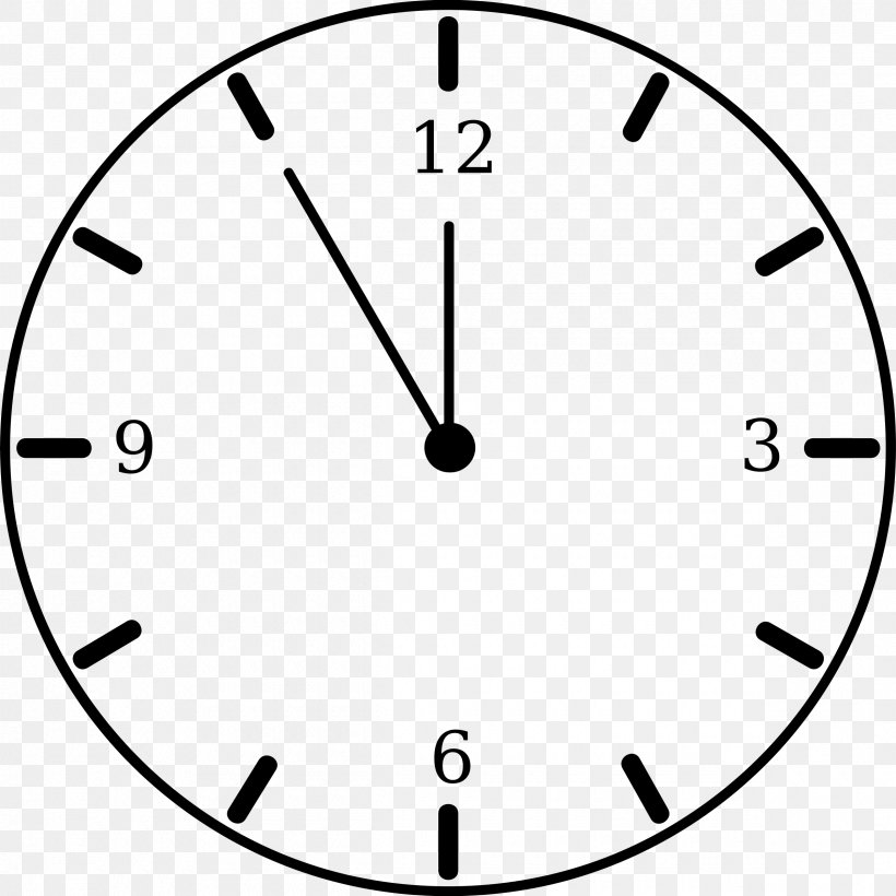 Alarm Clocks Clock Face Clip Art, PNG, 2400x2400px, Alarm Clocks, Area, Black And White, Clock, Clock Face Download Free
