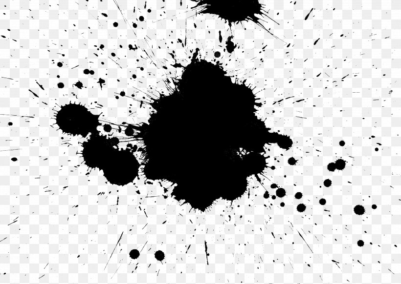 Black And White Paint Monochrome, PNG, 3421x2429px, Black And White, Black, Color, Halftone, Ink Download Free