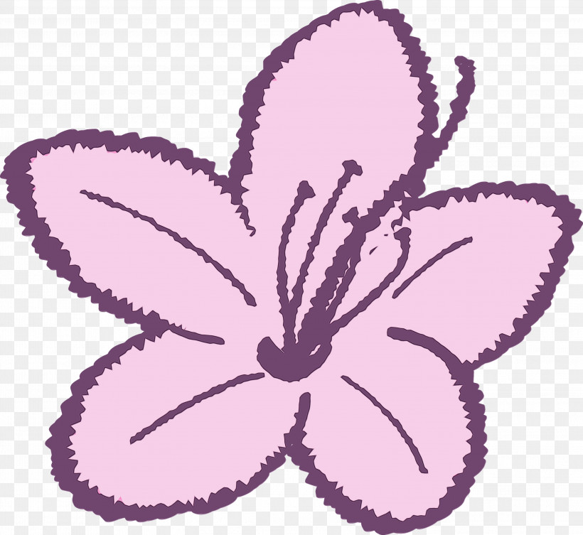 Violet Purple Pink Petal Plant, PNG, 2999x2755px, Azalea, Azalea Flower, Cattleya, Embroidery, Flower Download Free