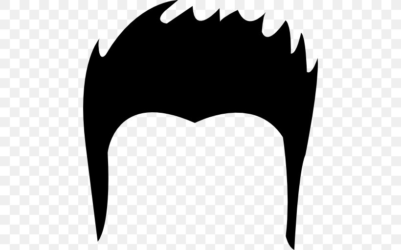 Hairstyle Black Hair Clip Art, PNG, 512x512px, Hairstyle, Afro, Bat, Black And White, Black Hair Download Free