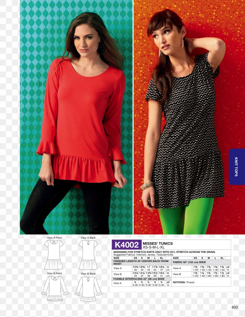 Kwik-Sew Pattern Co., Inc. T-shirt Sewing Sweater, PNG, 1388x1800px, Tshirt, Blouse, Burda Style, Clothing, Dress Download Free
