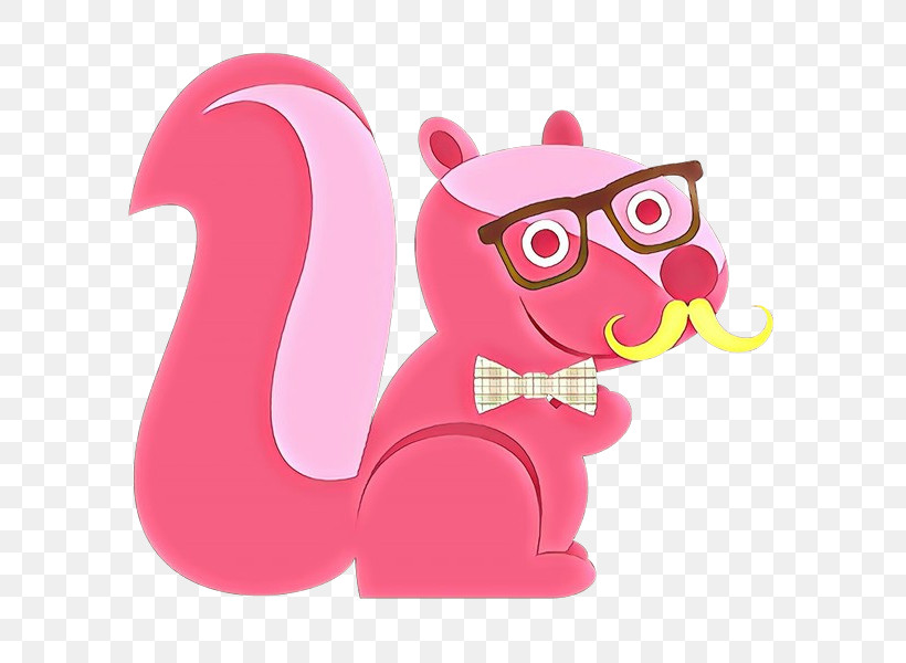 Pink Squirrel Cartoon Magenta Toy, PNG, 600x600px, Pink, Animal Figure, Cartoon, Magenta, Squirrel Download Free