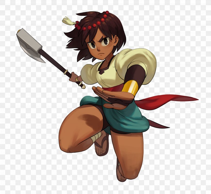 Indivisible Skullgirls Video Game Character Protagonist, PNG, 3536x3252px, Watercolor, Cartoon, Flower, Frame, Heart Download Free