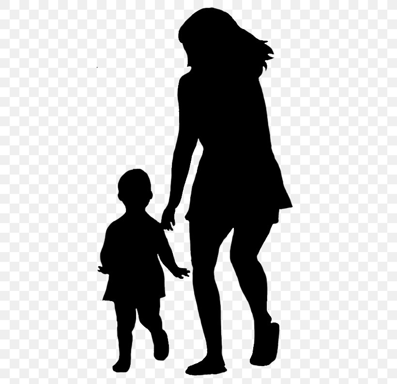 Silhouette Clip Art Mother Vector Graphics Child, PNG, 419x792px, Silhouette, Art, Blackandwhite, Child, Drawing Download Free
