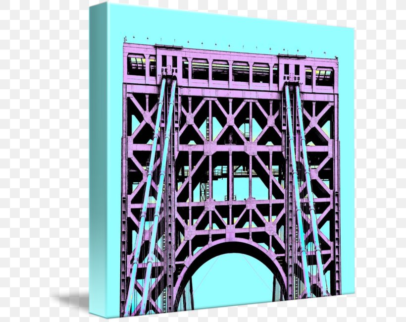 George Washington Bridge Square Meter Font, PNG, 629x650px, George Washington Bridge, Bridge, Meter, Purple, Square Meter Download Free