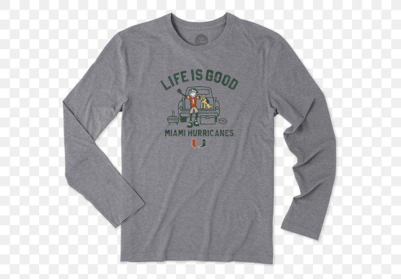 Long-sleeved T-shirt Long-sleeved T-shirt Life Is Good, PNG, 570x570px, Tshirt, Active Shirt, Brand, Clothing, Crew Neck Download Free