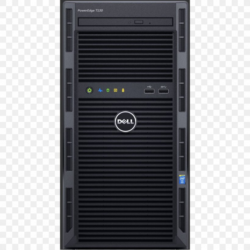 Dell PowerEdge T130 Computer Servers Xeon, PNG, 1000x1000px, Dell, Central Processing Unit, Computer, Computer Case, Computer Component Download Free