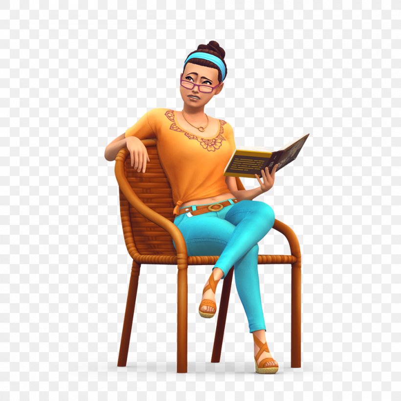 The Sims 4: Jungle Adventure The Sims 3: Ambitions The Sims 3 Stuff Packs, PNG, 1000x1000px, Sims 4, Chair, Electronic Arts, Figurine, Furniture Download Free