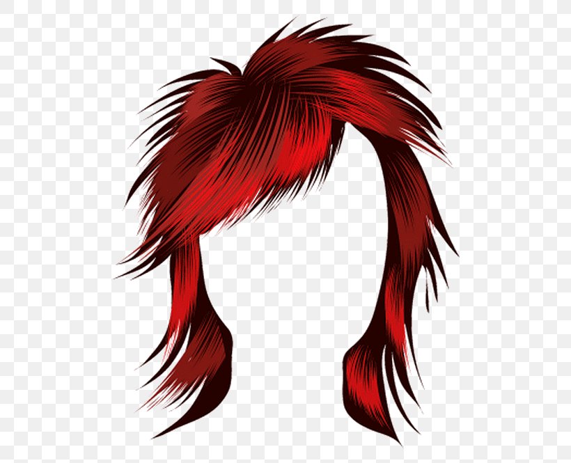 red hair wig clipart free