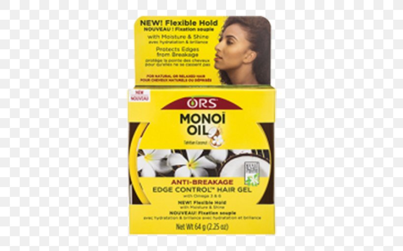 ORS Monoi Oil Edge Control Hair Gel Organic Root Stimulator Olive Oil Edge Control Hair Gel, PNG, 510x510px, Monoi Oil, Brand, Cosmetics, Hair, Hair Care Download Free