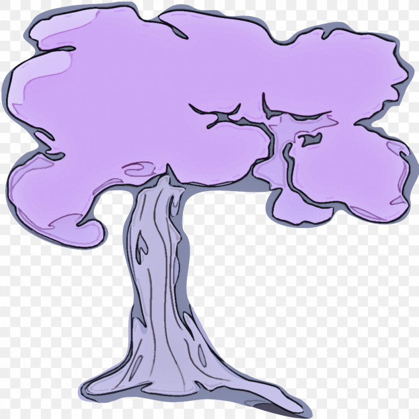 Cartoon Purple Tree Material Property Plant, PNG, 1024x1024px, Cartoon, Material Property, Plant, Purple, Tree Download Free