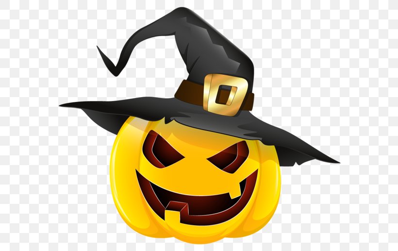 Pumpkin Witch Hat Witchcraft Jack-o'-lantern Clip Art, PNG, 600x517px, Pumpkin, Emoticon, Halloween, Hat, Royaltyfree Download Free