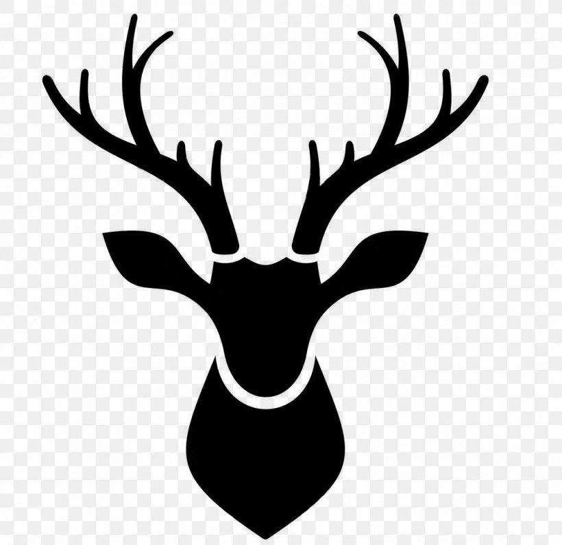 Reindeer Elk Moose Antler, PNG, 1069x1037px, Deer, Antler, Artwork, Black And White, Drawing Download Free