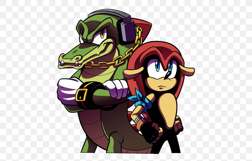 Sonic The Hedgehog Ariciul Sonic Espio The Chameleon Vector The Crocodile Knuckles' Chaotix, PNG, 500x525px, Sonic The Hedgehog, Archie Comics, Ariciul Sonic, Art, Cartoon Download Free