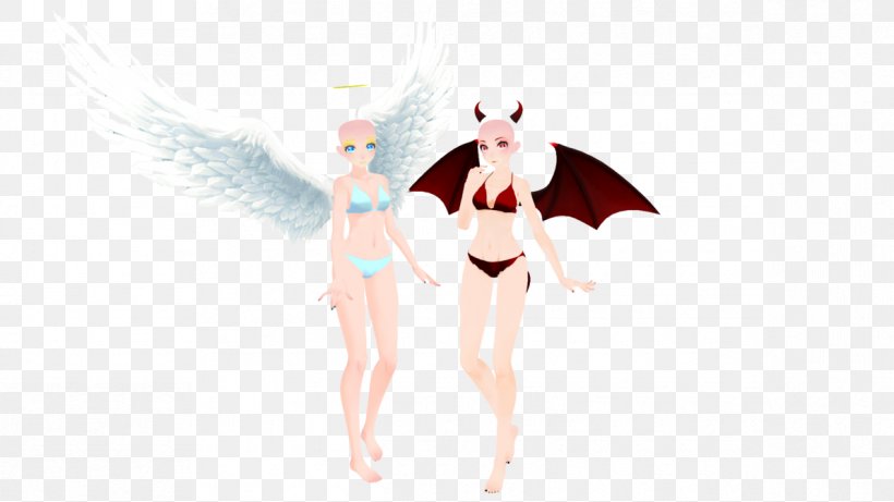 Devil Succubus Fairy Angel Demon, PNG, 1191x671px, Watercolor, Cartoon, Flower, Frame, Heart Download Free