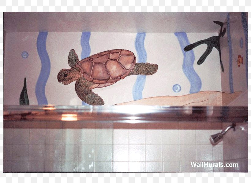 Mural Art Turtle Painting Bathroom, PNG, 800x600px, Mural, Animal, Art, Art Museum, Bathroom Download Free