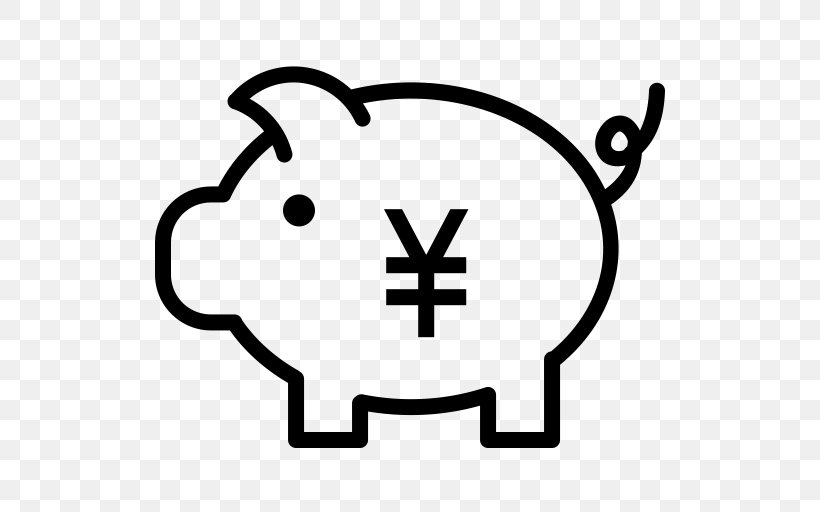 Piggy Bank Money Saving Euro, PNG, 512x512px, Bank, Abn Amro, Area, Black And White, Coin Download Free