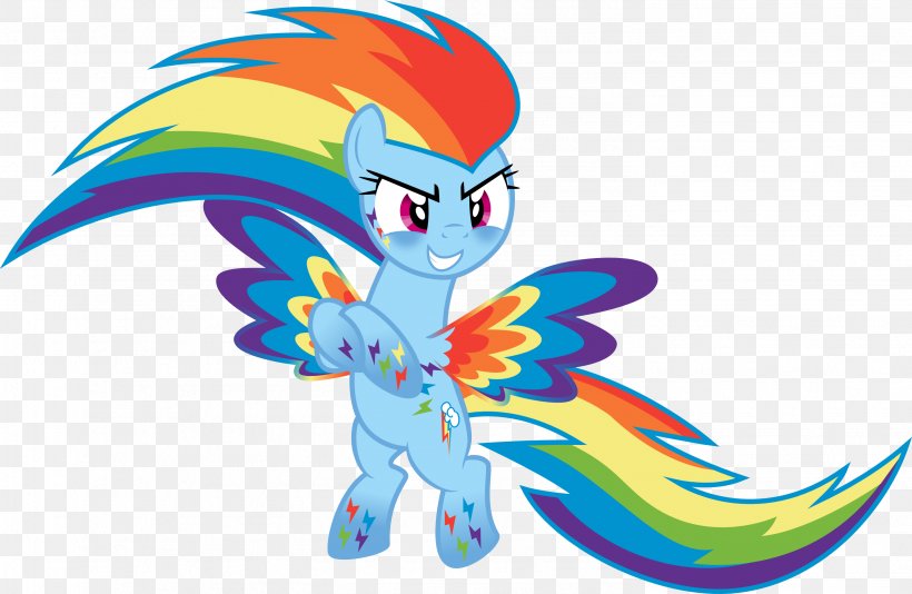 Rainbow Dash Rarity Twilight Sparkle Pony, PNG, 2961x1929px, Rainbow Dash, Animal Figure, Animated Cartoon, Animation, Art Download Free