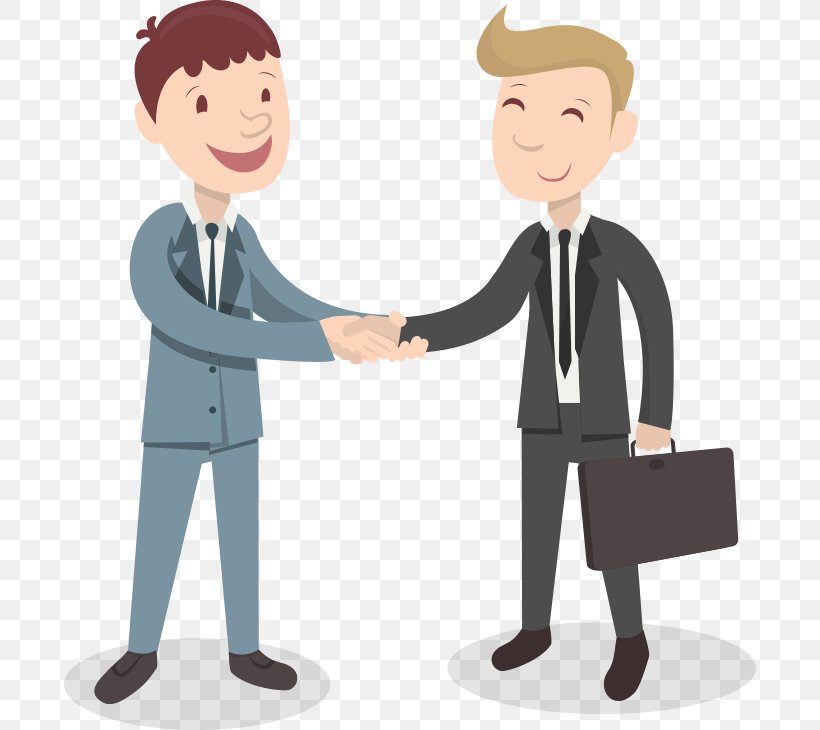 Handshake Cartoon Business, PNG, 692x730px, Handshake, Animation, Business, Businessperson, Cartoon Download Free