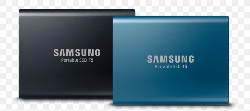 Samsung SSD T5 Portable Solid-state Drive Hard Drives Samsung 850 EVO SSD Terabyte, PNG, 1200x533px, Samsung Ssd T5 Portable, Brand, Hard Drives, Multimedia, Samsung Download Free