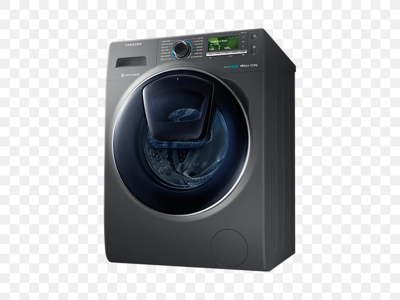 Washing Machines Samsung WW12K8412OX Home Appliance Clothes Dryer, PNG, 802x615px, Washing Machines, Business, Clothes Dryer, Hardware, Home Appliance Download Free