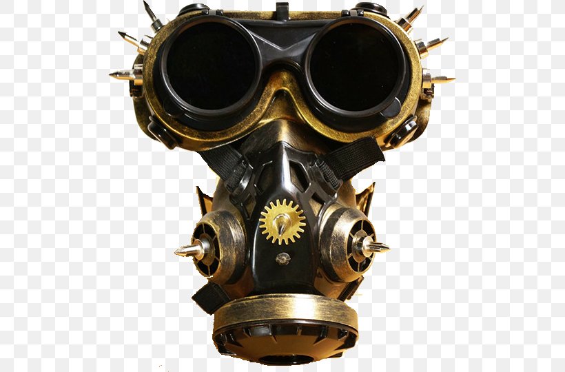 Gas Mask Costume Goggles Steampunk, PNG, 505x540px, Gas Mask, Brass, Clothing, Clothing Accessories, Cosplay Download Free