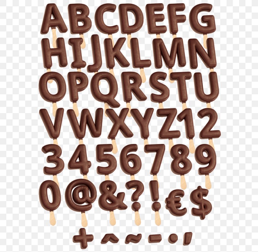 Stencil Typeface Letter Font, PNG, 595x802px, Stencil, Alphabet, Brown, Chocolate, Food Download Free