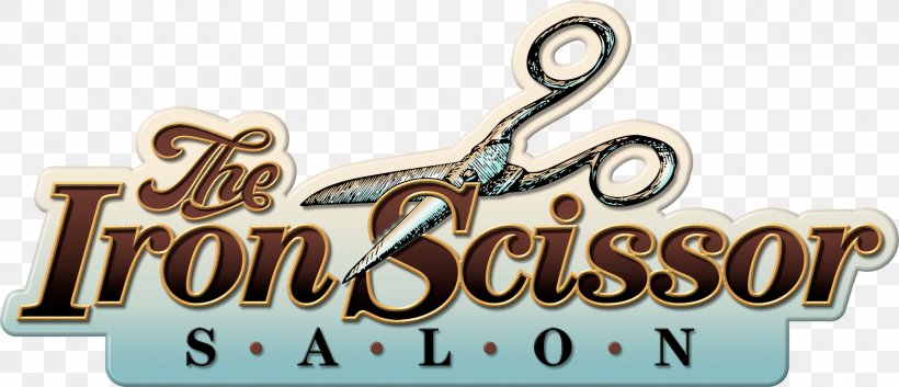 The Iron Scissor Salon Beauty Parlour North Oak Park Boulevard Logo Brand, PNG, 1800x777px, Beauty Parlour, Body Jewelry, Brand, California, Logo Download Free