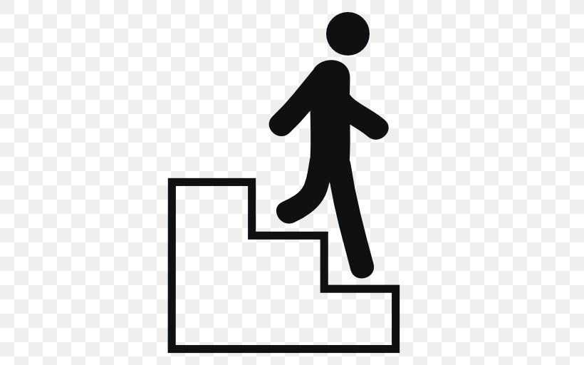 Stairs Walking Clip Art, PNG, 512x512px, Stairs, Area, Black, Black And White, Escalator Download Free