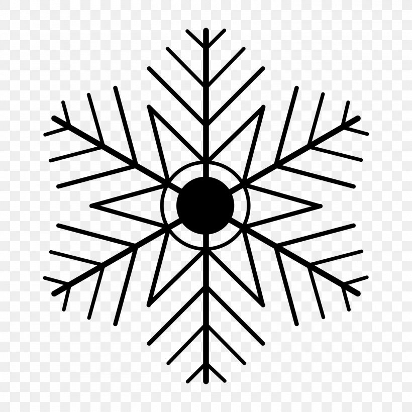 Snowflake Christmas Ornament Crystal Shape, PNG, 1500x1500px, Snowflake, Area, Black And White, Christmas, Christmas Ornament Download Free