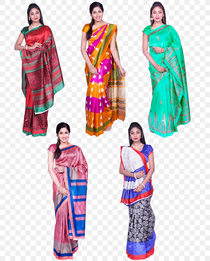 Textile Sari Fashion Blouse Dress, PNG, 750x1020px, Textile, Art Silk, Blouse, Blue, Clothing Download Free