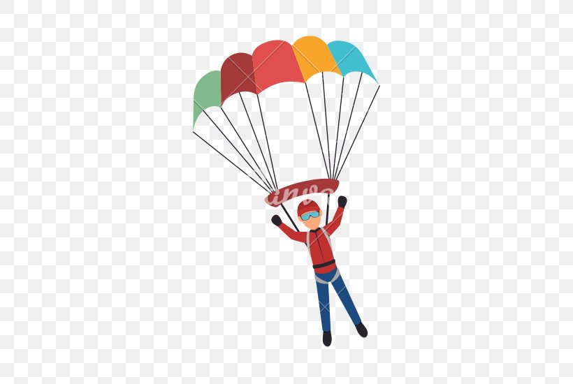 Parachute Parachuting Sport Clip Art, PNG, 550x550px, Parachute, Air Sports, Balloon, Cartoon, Drawing Download Free