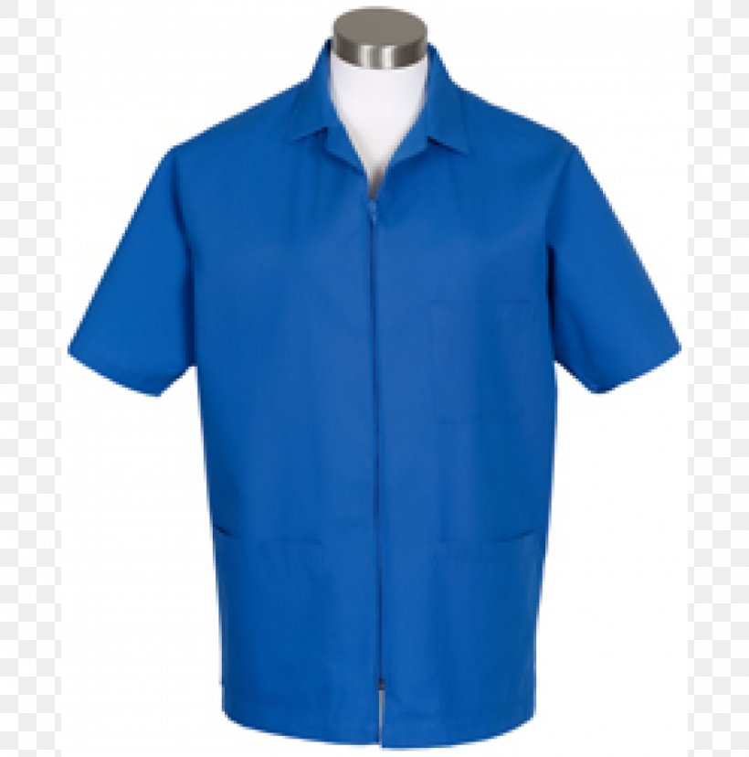 T-shirt Polo Shirt Smock-frock Zipper, PNG, 1000x1010px, Tshirt, Active Shirt, Apron, Blue, Button Download Free