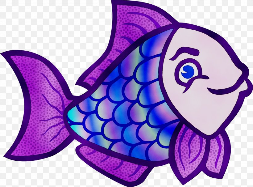 Illustration Clip Art Character Purple Marine Mammal, PNG, 2188x1616px, Character, Butterflyfish, Fiction, Fish, Mammal Download Free