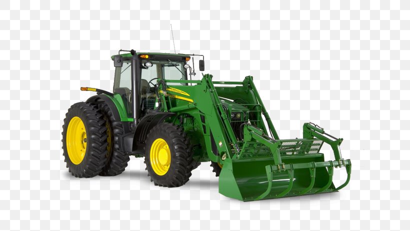 John Deere Caterpillar Inc. Tractor Loader Agriculture, PNG, 642x462px, John Deere, Agricultural Machinery, Agriculture, Backhoe Loader, Bucket Download Free