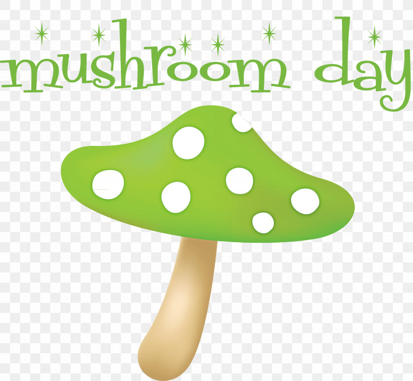 Mushroom Day Mushroom, PNG, 3000x2764px, Mushroom, Bombshell, Green, Infant, Material Download Free