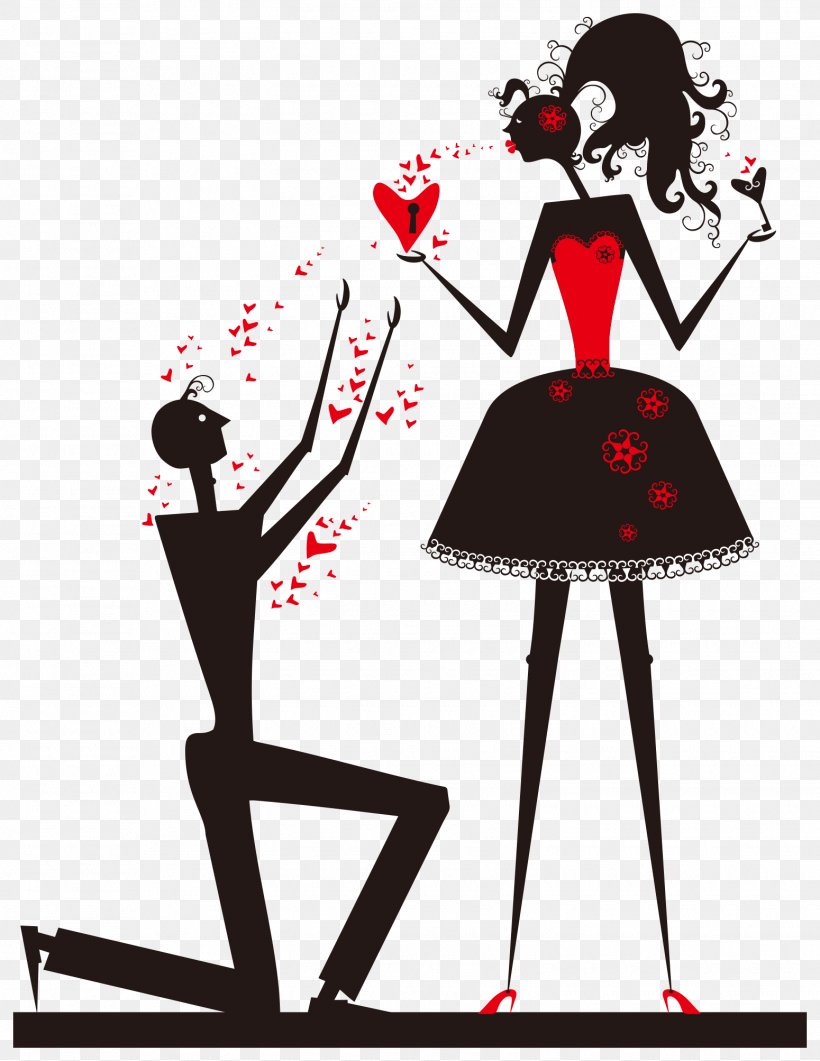 Romance Marriage Proposal Art, PNG, 1550x2006px, Romance, Art, Black And White, Drawing, Fashion Design Download Free