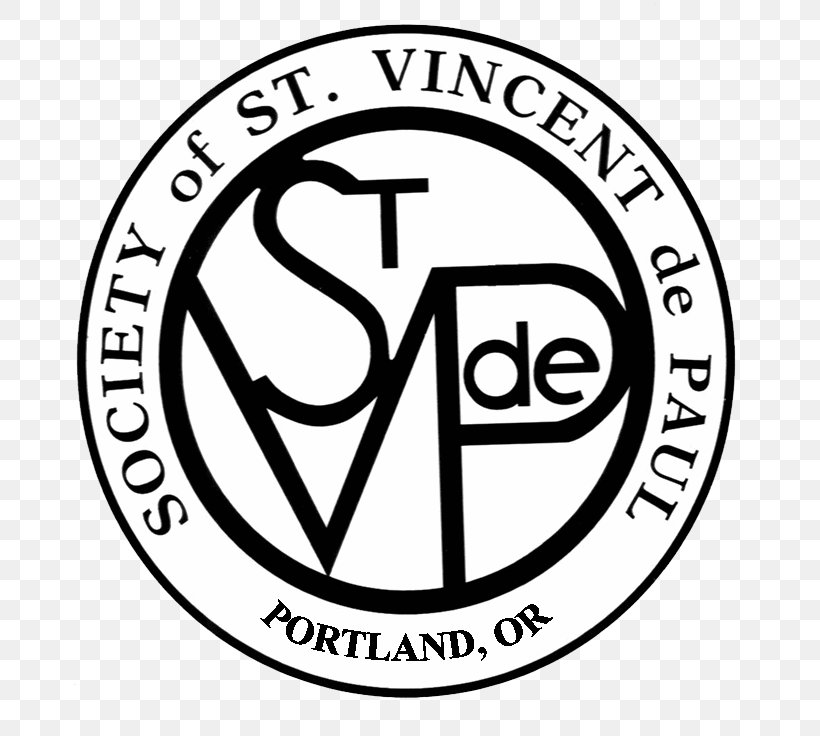 St. Vincent De Paul Society Society Of Saint Vincent De Paul Volunteering Charity, PNG, 755x736px, Society Of Saint Vincent De Paul, Area, Black And White, Brand, Catholicism Download Free