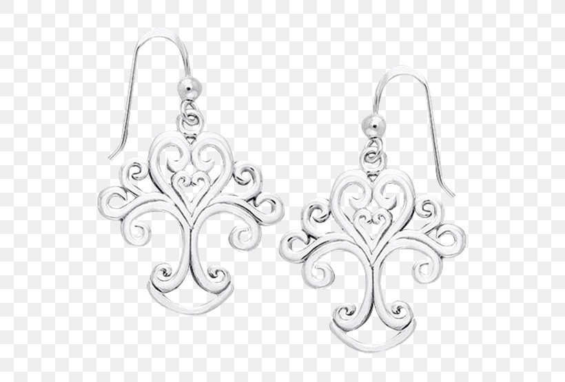 Earring Body Jewellery Silver White, PNG, 555x555px, Earring, Black And White, Body Jewellery, Body Jewelry, Earrings Download Free