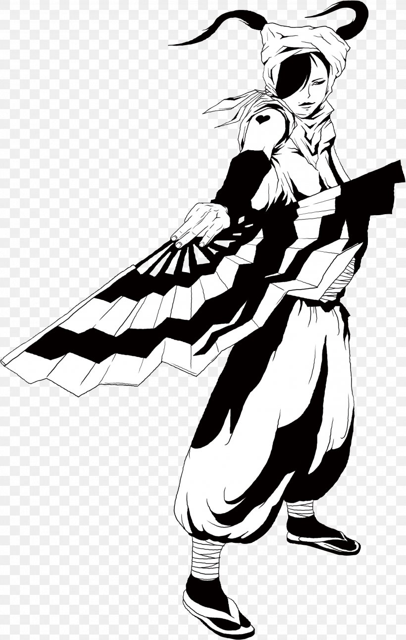 Japan Samurai Cartoon, PNG, 2578x4061px, Japan, Art, Black, Black And White, Bushi Download Free