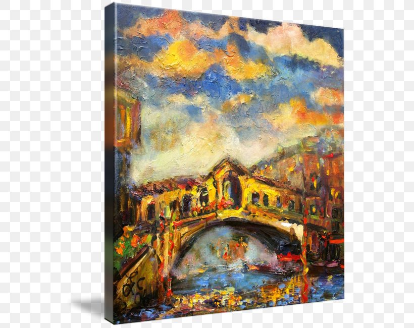 Rialto Bridge Watercolor Painting Art Canvas, PNG, 559x650px, Rialto Bridge, Acrylic Paint, Art, Artist, Artwork Download Free