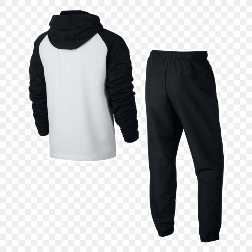 Tracksuit Hoodie Clothing Nike Pants, PNG, 1200x1200px, Tracksuit, Black, Clothing, Cuff, Hood Download Free
