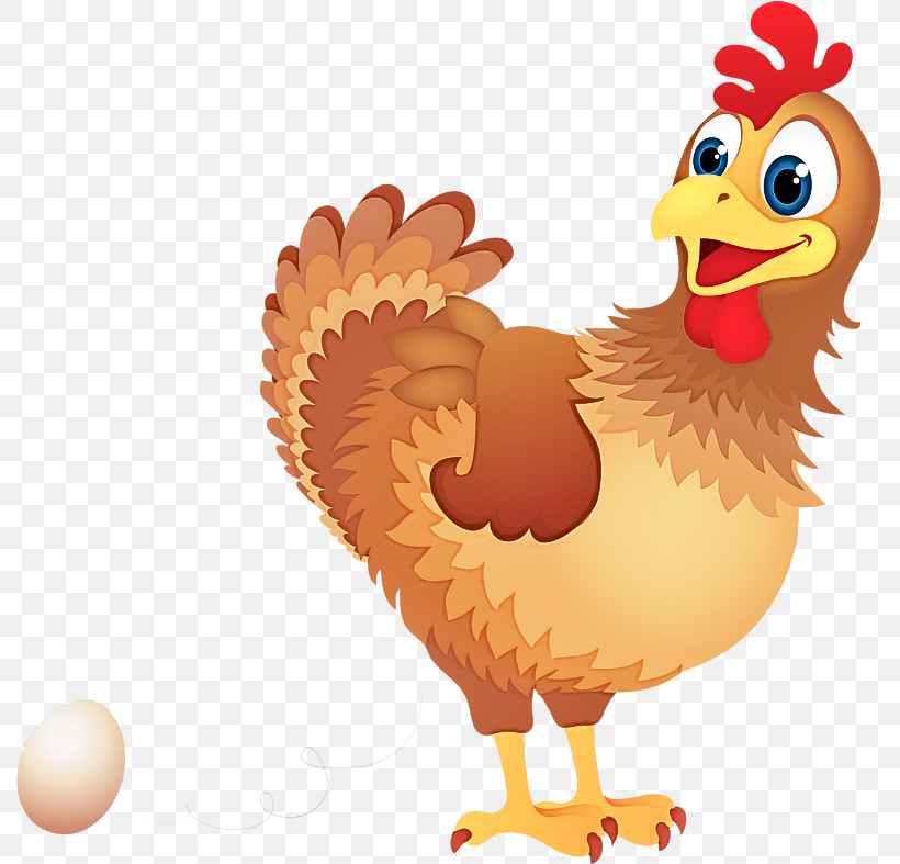 Chicken Bird Rooster Cartoon Beak, PNG, 790x787px, Chicken, Beak, Bird, Cartoon, Comb Download Free